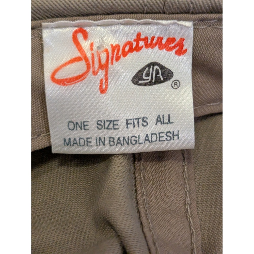 Vintage Ohio State Buckeyes Snapback Hat 90s Script Logo OSU NCAA Khaki Red - Picture 5 of 6